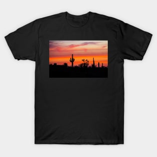 Cacties Silhouettes at Sunset T-Shirt